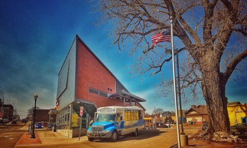 The Marquette County Transit Authority Bus Station in Downtown Marquette.