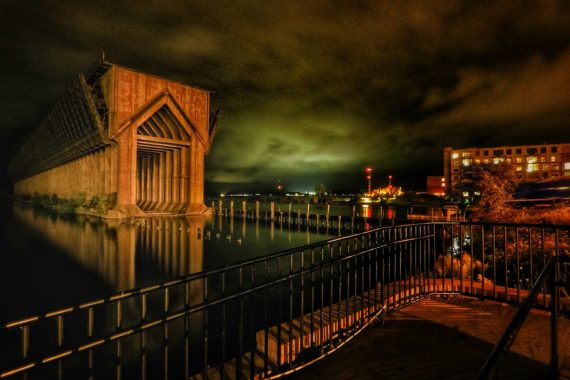 Marquette Ore Dock Lower Harbor Night Photography