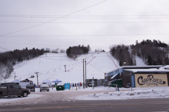 It was a busy afternoon at the ski hill.