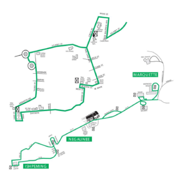 Ishpeming-Negaunee-Marquette-Marq-Tran-Route